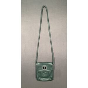 Tignanello Genuine Leather Crossbody Bag Green Handbag Since 1989
